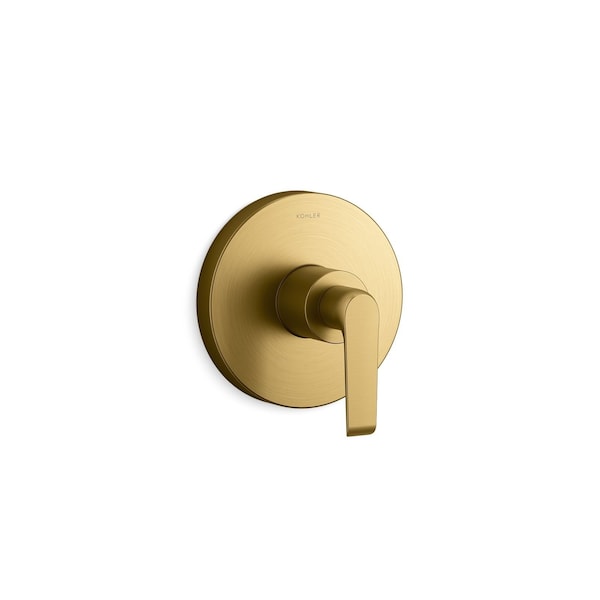 Kohler Avid R/T Sequential Valve Trim, Lvr Vibrant Brushed Moderne Brass TS97018-4-2MB - main